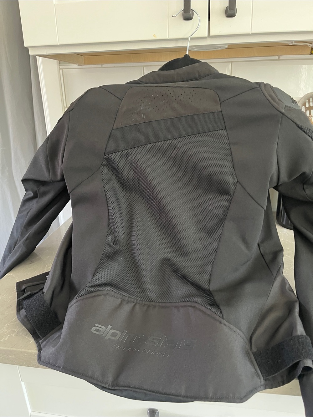 Alpinestars Black Motorcycle Jacket with Pink Liner Accent - Picture 5 of 6
